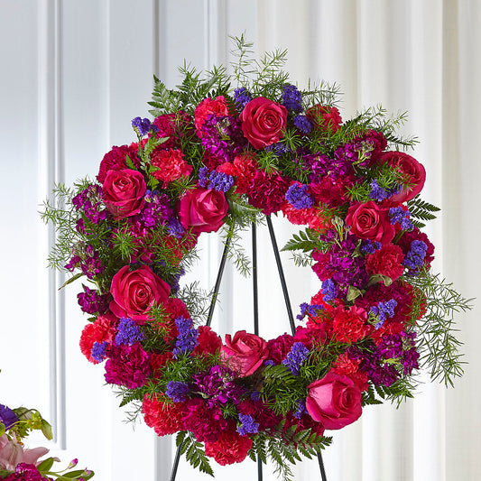 Calming Colors Wreath –  Marcela Floral Design, Sunrise FL