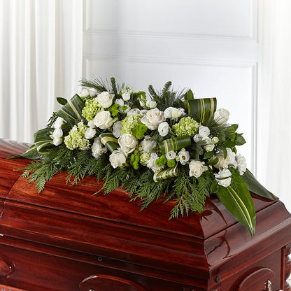 Hopeful Gesture Casket Spray –  Marcela Floral Design, Sunrise FL