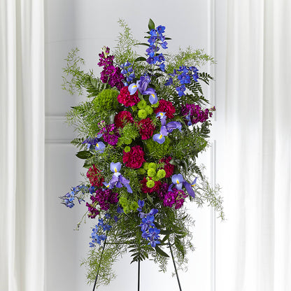 Heavenly Skies Standing Spray –  Marcela Floral Design, Sunrise FL