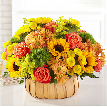 Harvest Sunflower Basket –  Marcela Floral Design, Sunrise FL