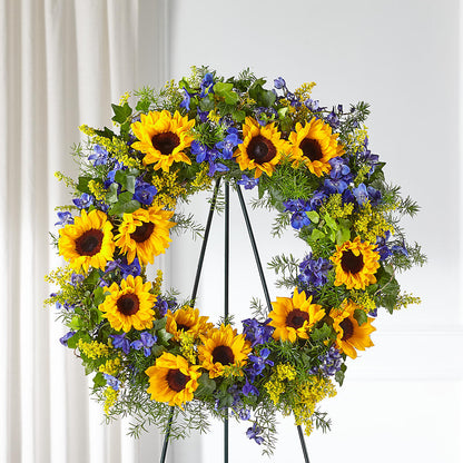 Bright Rays Wreath –  Marcela Floral Design, Sunrise FL