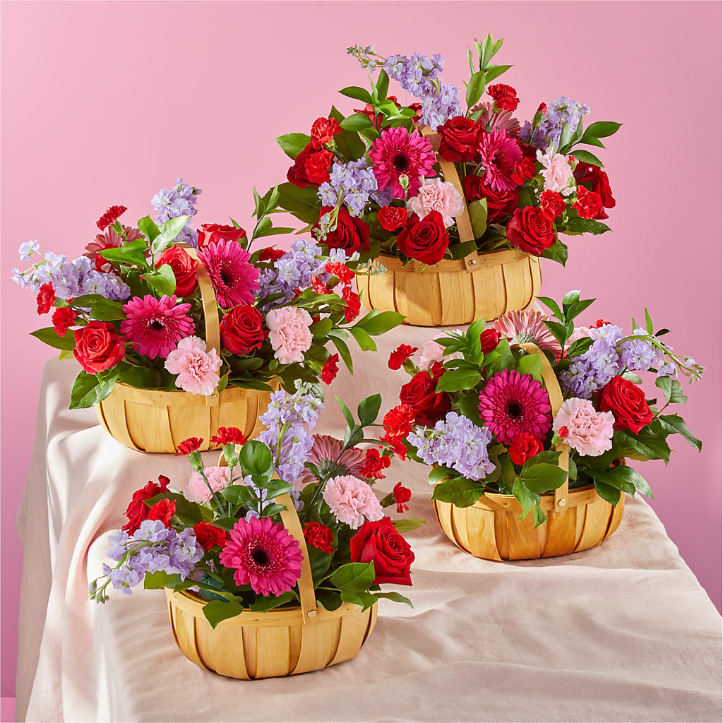 Pink Picnic Basket –  Marcela Floral Design, Sunrise FL