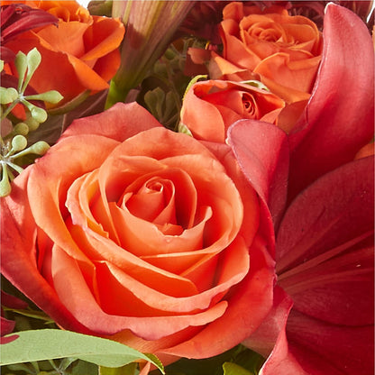 Crimson Leaves Bouquet –  Marcela Floral Design, Sunrise FL
