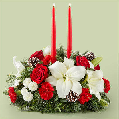 Seasonal Festivities Centerpiece –  Marcela Floral Design, Sunrise FL