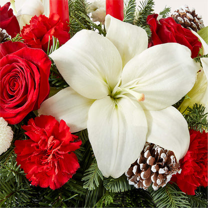Seasonal Festivities Centerpiece –  Marcela Floral Design, Sunrise FL