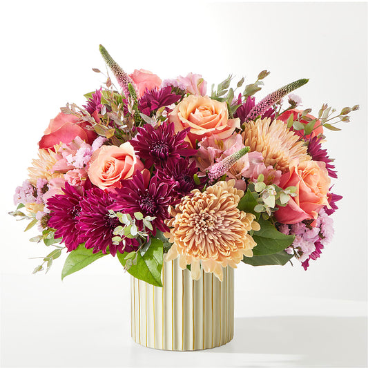 Berry Cobbler Bouquet with Ivory Vase –  Marcela Floral Design, Sunrise FL