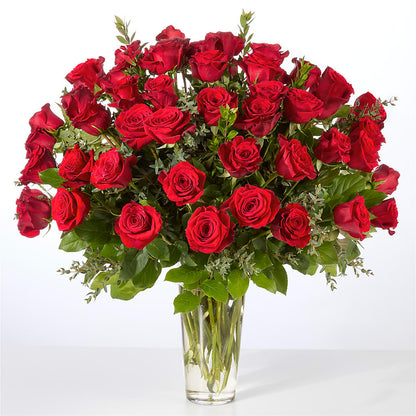 Forever Yours Fifty Stem Red Rose Bouquet –  Marcela Floral Design, Sunrise FL