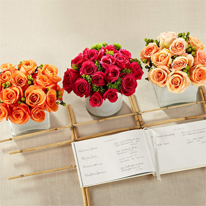 Dawn Rose Centerpiece –  Marcela Floral Design, Sunrise FL