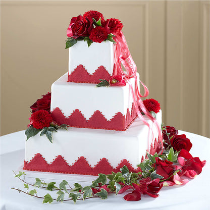 Forever Happiness Cake Decor –  Marcela Floral Design, Sunrise FL