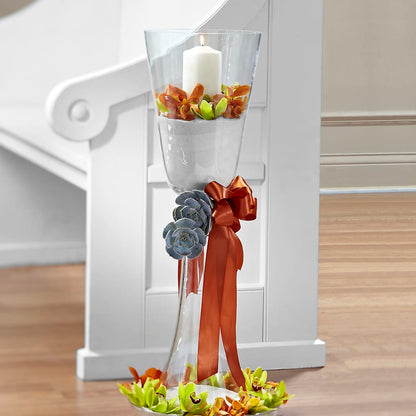 Matrimony Pew Decor –  Marcela Floral Design, Sunrise FL